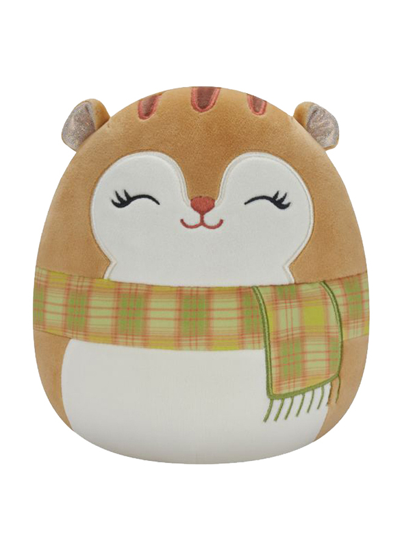 Squishmallows 7.5-inch Squirrel with Scarf, Orange