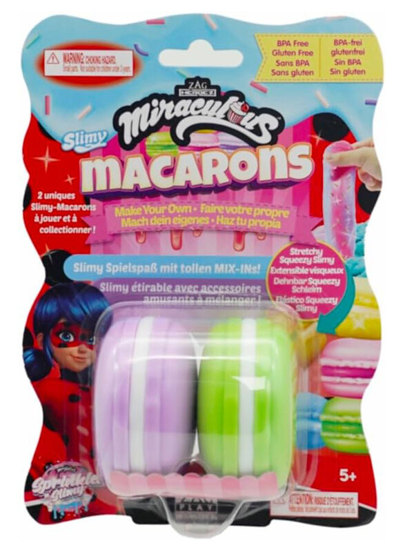 

Miraculous Sprinkle N' Slimy Maracons Assortment On Two, Ages 5+, Multicolour