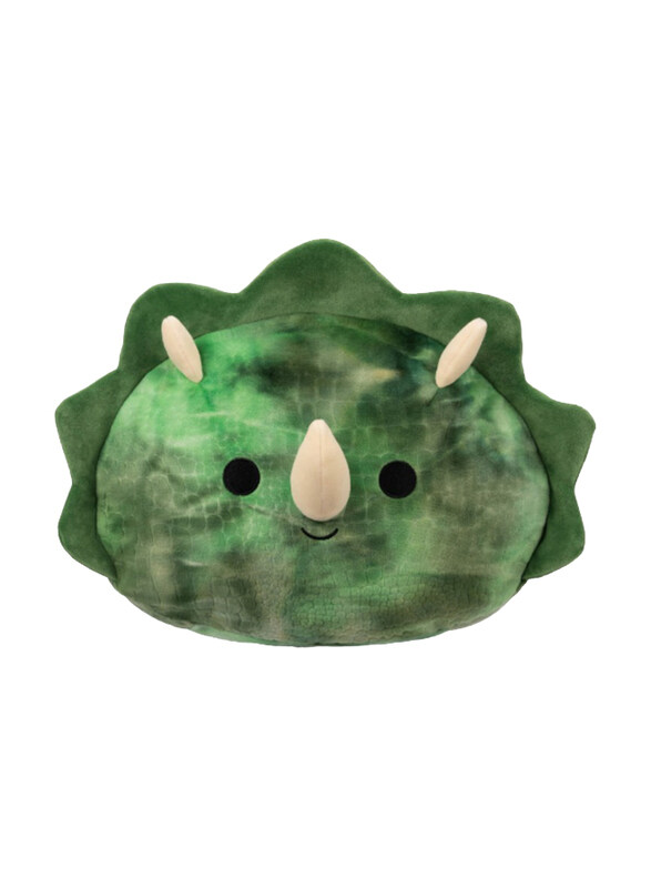 

Squishmallows 12-inch Medium Plush Stackables Trey Textured Triceratops, Green
