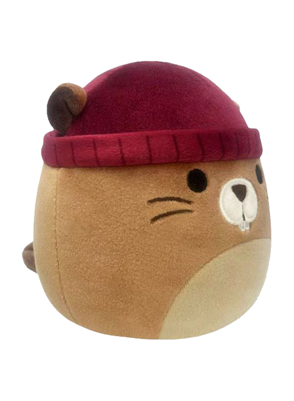 Squishmallows 7.5-inch Beaver in Beanie, Multicolour