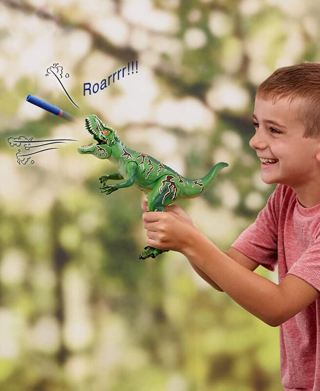 

Dinomight Dinosaur with Soft Foam Dart Blaster Set, Ages 8+