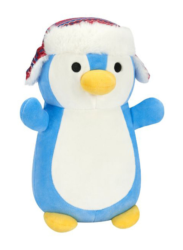 Squishmallows 10-inch Penguin with Hat HugMee, Blue