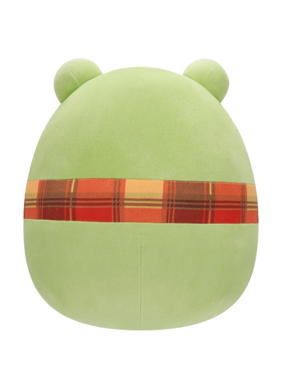 Squishmallows 12-inch Medium Plush Wendy Frog with Plaid Scarf, Green