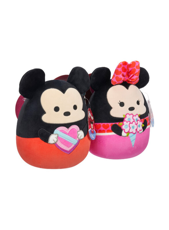 Squishmallows 2-Piece 8" Disney Valentine Pair Mickey and Minnie Plush Toy Set