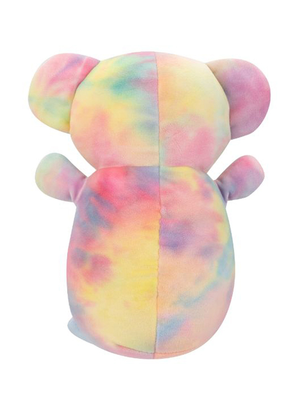 Squishmallows 10-inch Katya Rainbow Tie-Dye Koala Hugmee Toy, Multicolour