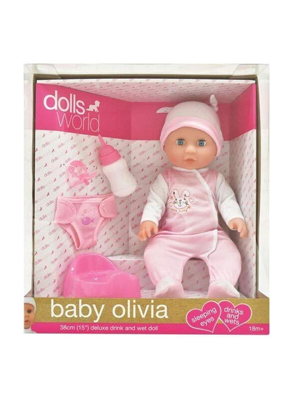 

Dolls World Baby Olivia, 38cm, Months 18+