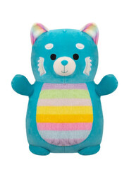 Squishmallows 14-inch Vanessa Panda with Rainbow Belly Hugmee Large Plush Toy, Teal