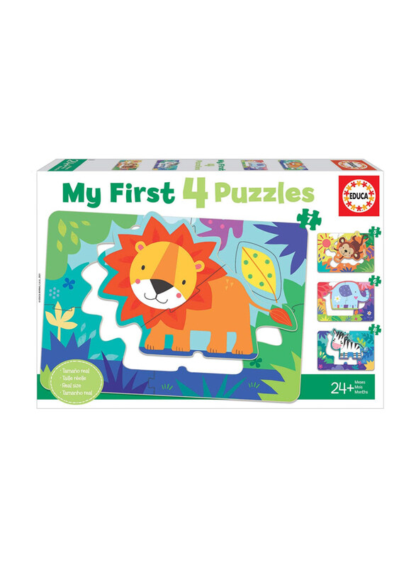 

Educa My Jungle Animals 4 Puzzles, 5 Pieces, Multicolour