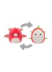 Squishmallows 2-Piece 5-inch Delita Dragon fruit & Baiden Dragon Flipamallows Toy Set, Red/White