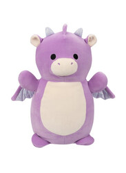 Squishmallows 14-inch Dina Dragon Hugmee Large Plush Toy, Purple