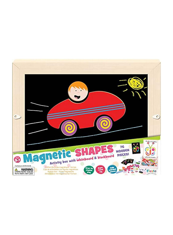 

Fiesta Crafts Shapes Activity Box Set, 76 Wooden Pieces, Ages 3+