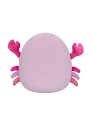 Squishmallows 7.5-inch Cailey Crab with Starfish Pin Little Plush Toy, Pink