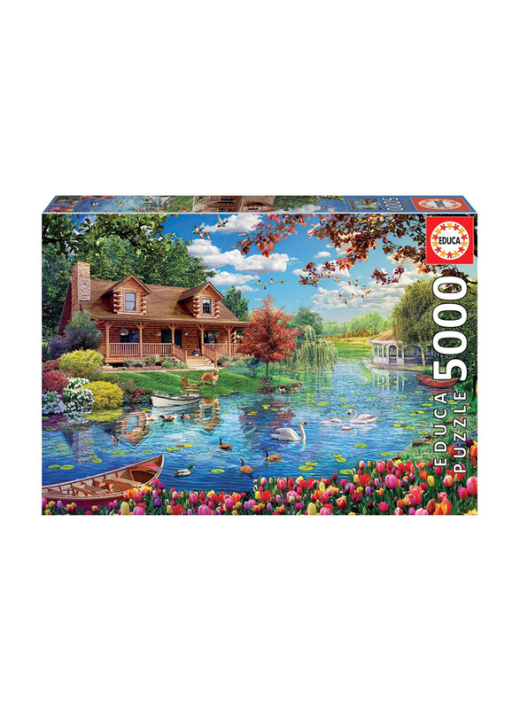 

Educa 5000-Piece Casita En El Lago Puzzle, Ages 12+, Multicolour