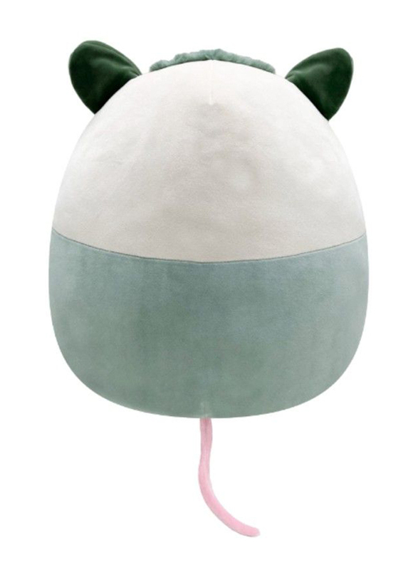 Squishmallows 16-inch Willoughby Possum Toy, Green/White