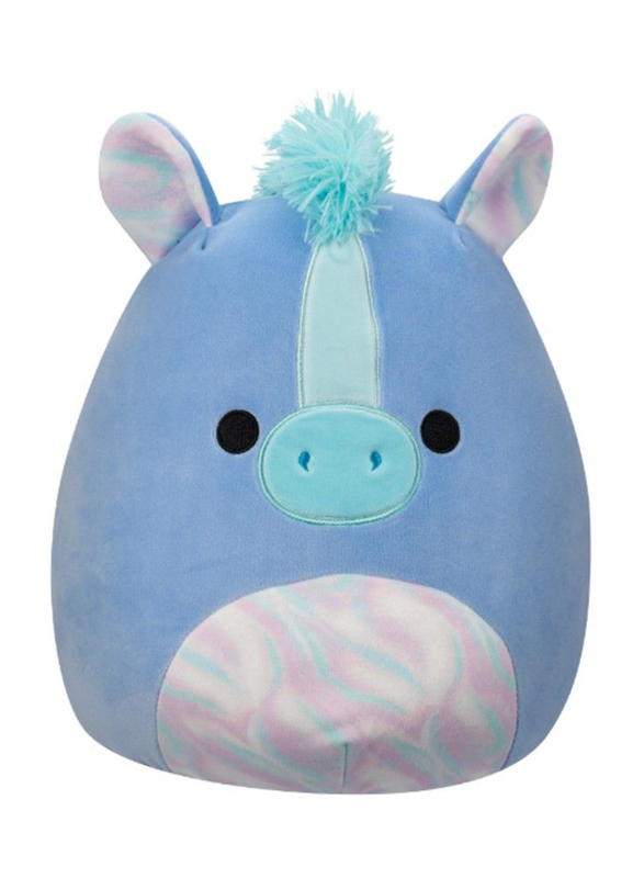 Squishmallows 12-inch Romano Hippocampus with Iridescent Belly Toy, Blue