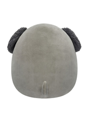 Squishmallows 12-inch Medium Plush Malu Shih-Tzu, Grey