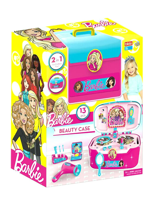 

Bildo Barbie Portable Beauty Case Set, Ages 3+