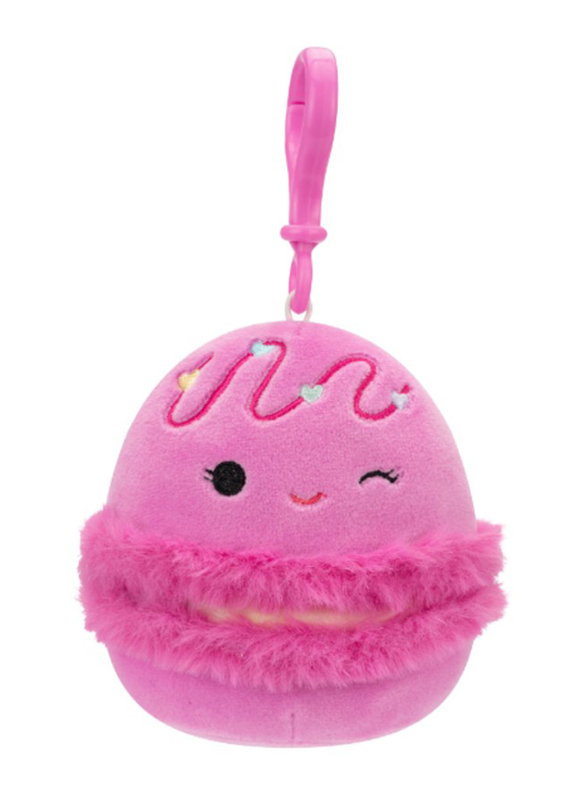 Squishmallows 3.5" Clip-On Middy Winking Pink Macaron Little Plush Toy