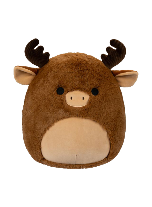 Squishmallows 12-inch Maurice Moose Fuzzamallow Toy, Brown