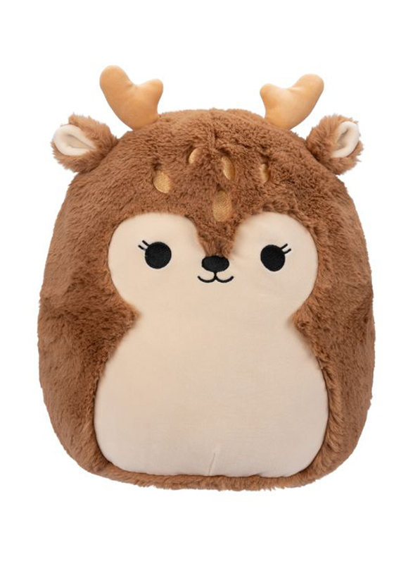 Squishmallows 12-inch Dawn Fawn Fuzzamallow Toy, Brown