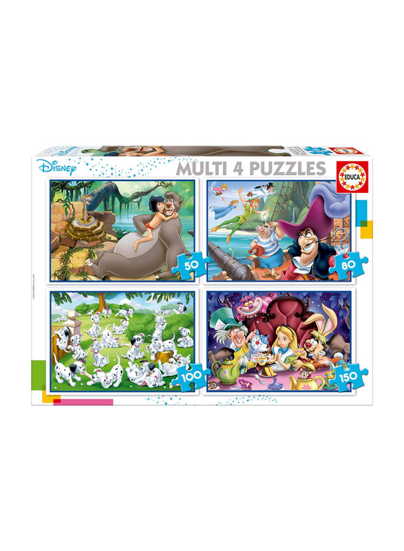 

Educa 4 In 1 Disney Classics, 150 Pieces, Multicolour