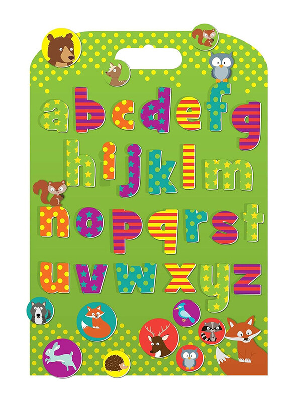 

Fiesta Crafts Woodland Alphabet Stickabouts, Ages 3+