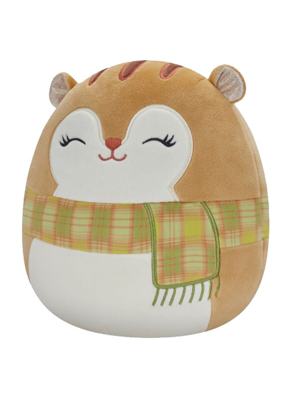 Squishmallows 7.5-inch Squirrel with Scarf, Orange