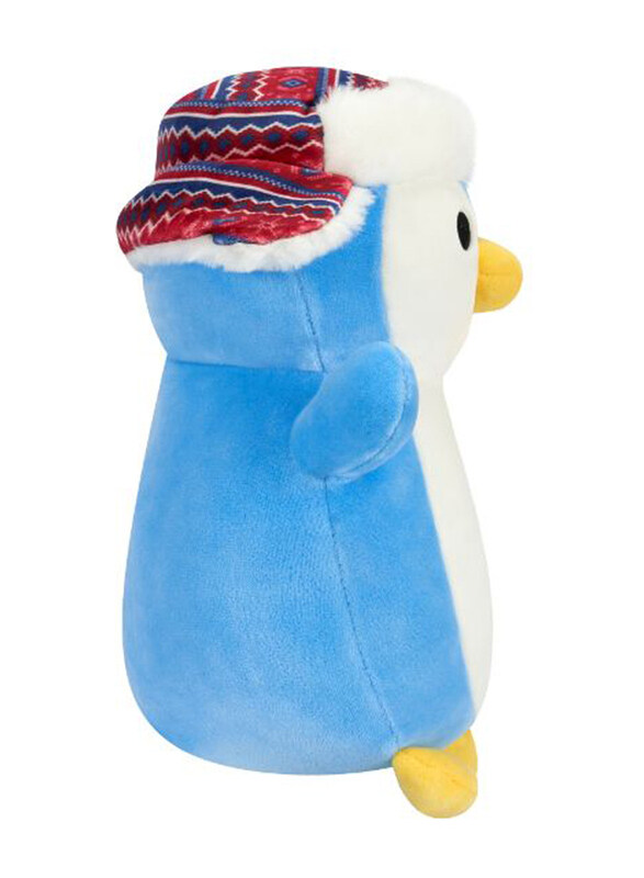 Squishmallows 10-inch Penguin with Hat HugMee, Blue