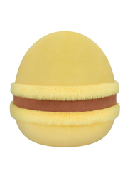 Squishmallows 7.5-inch Visconti Lemon & Chocolate Macaron Little Plush Toy, Yellow