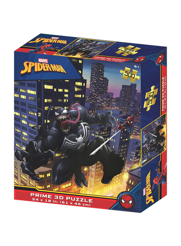 

Prime 3D 500-Piece Marvel Spider-Man Puzzle, Ages 6+, Multicolour