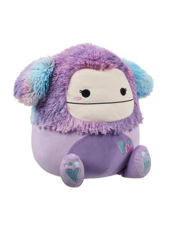 Squishmallows 3.5" Clip-On Eden Purple Bigfoot with Hearts Little Plush Toy