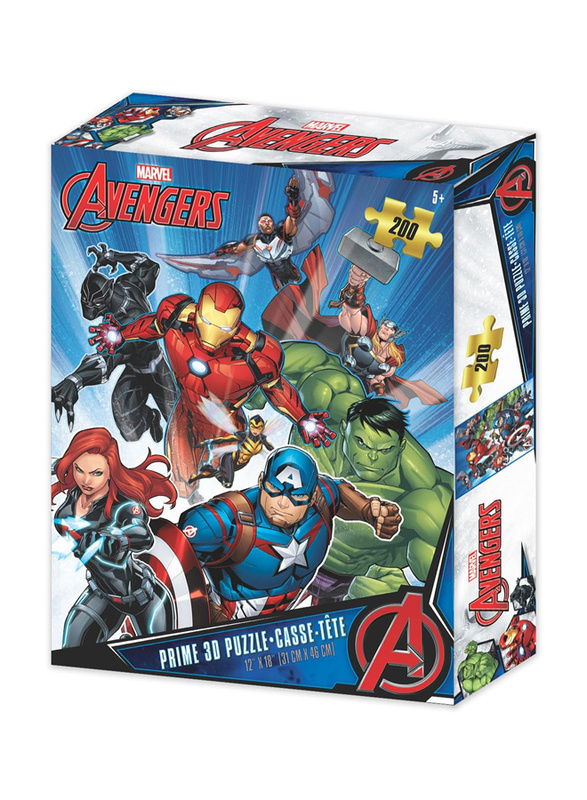 

Prime 3D 200-Piece Marvel Avengers Puzzle, Ages 5+, Multicolour