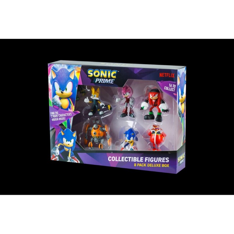 Sonic Figures 8 Pack Deluxe Box  with 2 Rare Hidden Characters