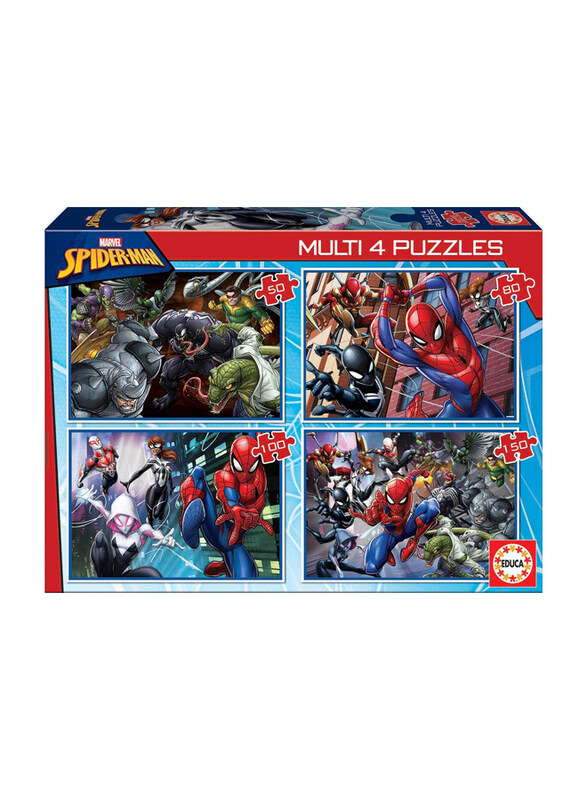 

Educa Spider-Man 4 Puzzles, 50 Pieces, Multicolour
