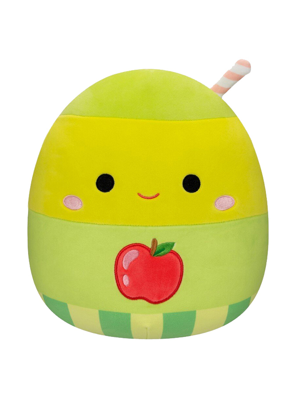 Squishmallows 7.5-inch Jean Apple Juice Box Toy, Green