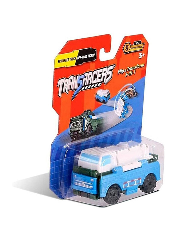 

Transracers 2-In-1 City Vehicle Sprinkler Truck & Off-Road Pickup, Ages 2+