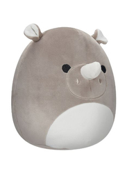 Squishmallows 7.5-inch Irving Rhino, Grey