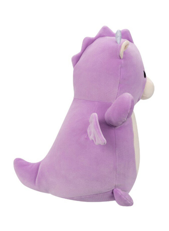 Squishmallows 14-inch Dina Dragon Hugmee Large Plush Toy, Purple