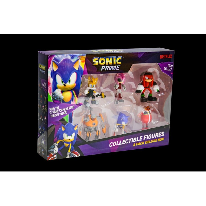 Sonic Figures 8 Pack Deluxe Box  with 2 Rare Hidden Characters