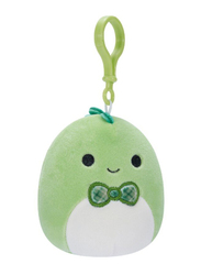 Squishmallows 3.5-inch Clip-on Danny Dino with Bowtie Little Plush Toy, Green