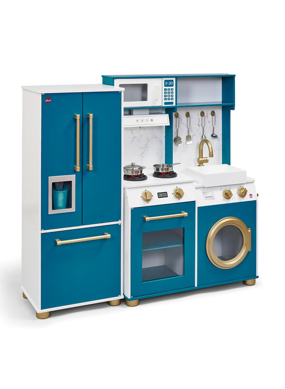 

Plum Penne Pantry Wdn Corner Kitchen With Fridge, Ages 3+, Berry Blue
