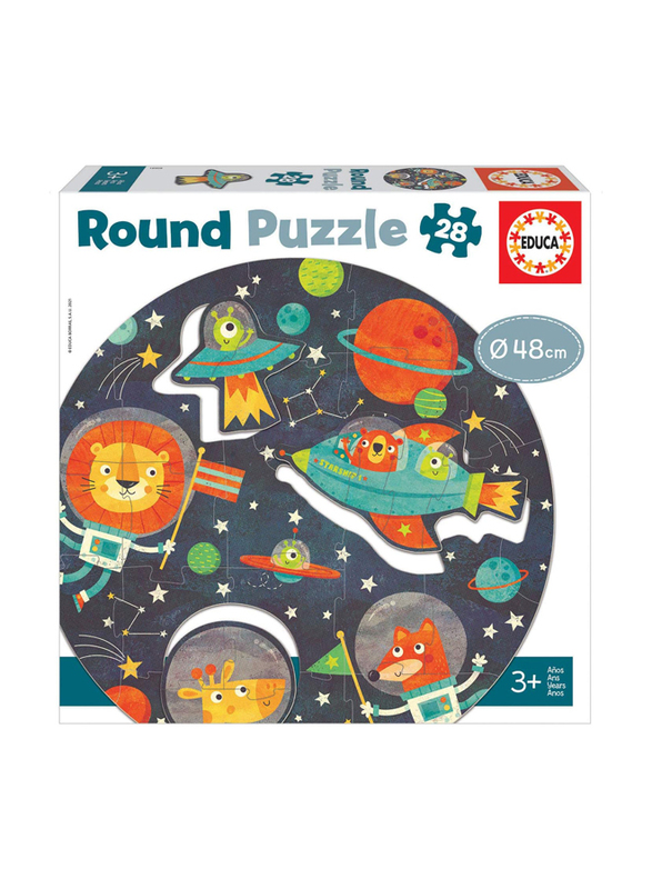 

Educa The Space Round Puzzle, 28 Pieces, Multicolour