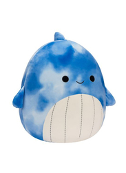 Squishmallows 14-inch Samir Tie-Dye Whale Toy, Blue