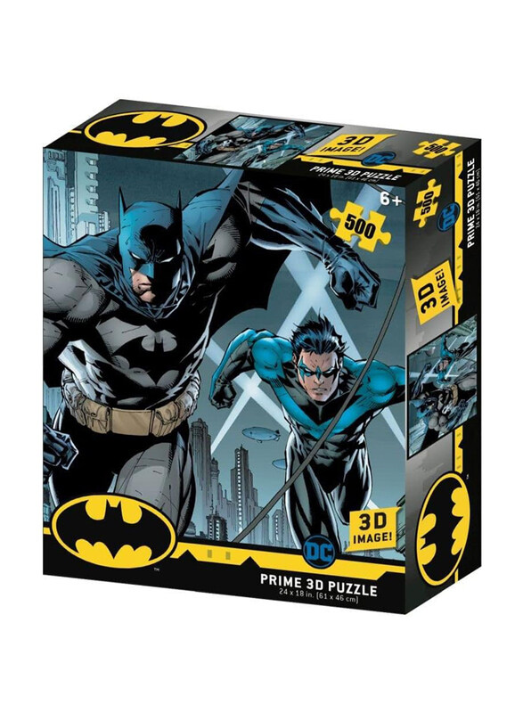 

Prime 3D 500-Piece Batman and Nightwing Puzzle, Ages 6+, Multicolour