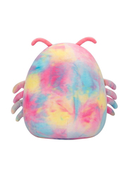 Squishmallows 12-inch Candis Rainbow Tie-Dye Shrimp Toy, Multicolour