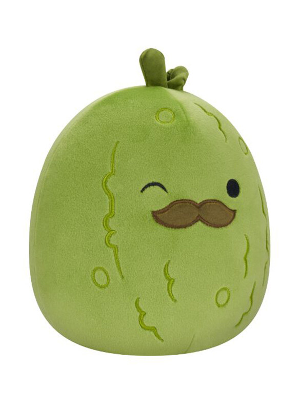 

Squishmallows 7.5-inch Charles Pickle with Mustache Toy, Green