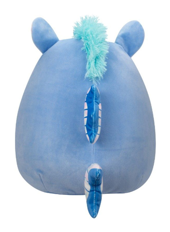 Squishmallows 12-inch Romano Hippocampus with Iridescent Belly Toy, Blue