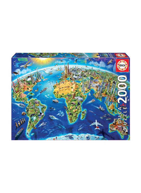 

Educa World Landmarks Puzzle, 2000 Pieces, Multicolour