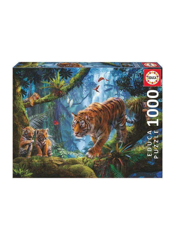 

Educa Tigers In The Tree Puzzle, 1000 Pieces, Multicolour
