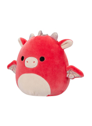 Squishmallows 2-Piece 5-inch Delita Dragon fruit & Baiden Dragon Flipamallows Toy Set, Red/White